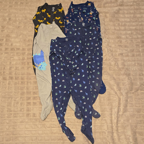 Boys 18m 3pc - footed, zip