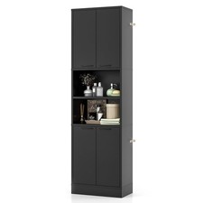 Tall Kitchen Storage Cupboard Cabinet Pantry Larder Freestanding Unit Furniture