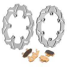 For Suzuki RM 125 250 Front Rear Brake Disc Disks Pads Kit RM125 RM250 1989-1995