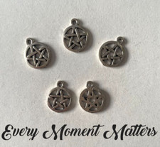 20 x Tibetan Silver PENTAGRAM