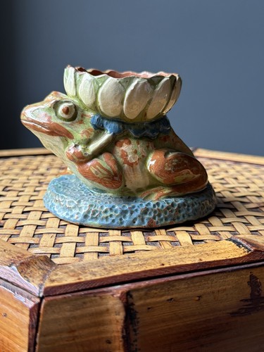 Brannam pottery frog - brannam,