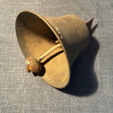 Antique Victorian Servant Maid Brass Bell - Sweet Ringing Sound