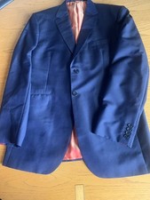Ozwald Boateng 44r Suit Jacket Ink Blue Stunning