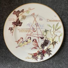 Caverswall China Wall Plate Country Diary Of An Edwardian Lady - Month December