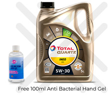 Total Quartz Ineo ECS 5W30 5L 5 Litre Peugeot Engine Oil + FREE GIFT