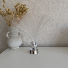 Vintage Fibre Optic Lamp Battery Powered Glitter Base WORKING