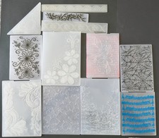 Mixed Embossing Folders x 12 -