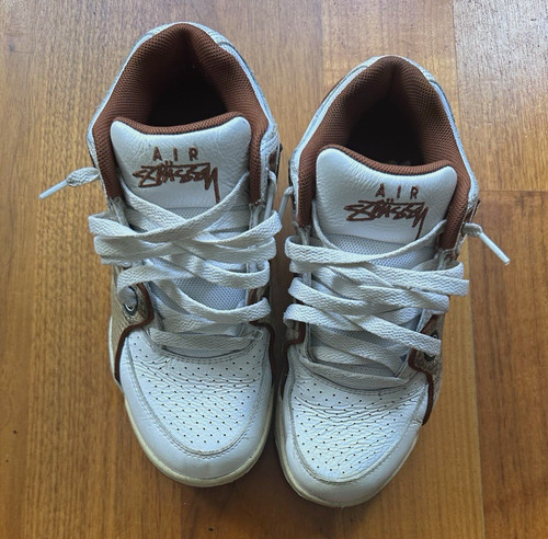 Nike air stussy white - nike, brown