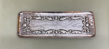 Newlyn Copper Repousse Fish And Shell Decorated Tray Stamped Antique C1910.