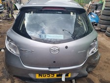 MAZDA 2 2007-2014 REAR TAILGATE WITH GLASS & SPOILER (BARE) IN SILVER/GREY