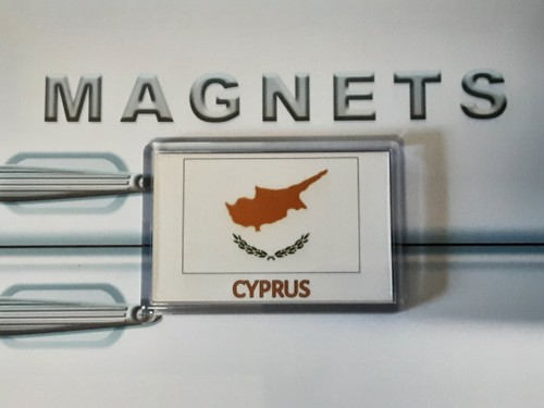 Cyprus flag fridge magnet - flag, with