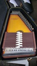 Vtg ChromaHarp Chord Autoharp Cherry Sunburst in Case L31