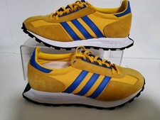 Adidas Original Racing 1 Trainers Yellow & Blue Size 4.5 UK Unisex VGC