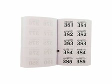 3 OR 5 White Raffle Tickets