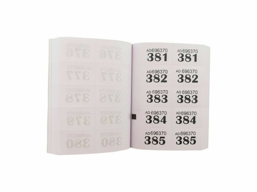 White raffle tickets - white,