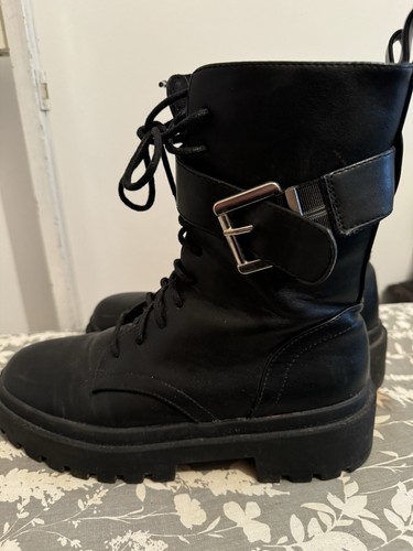 Primark black chunky boots - chunky,