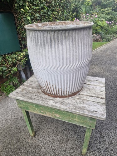 Vintage galvanised dolly tub - vintage,