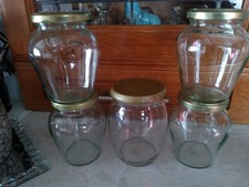4 x Bell shaped jars 350ml