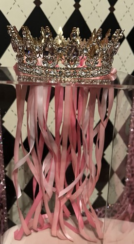 Pink crystal princess crown - crystal,