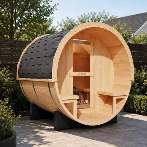 Kove outdoor barrel sauna - kove, –