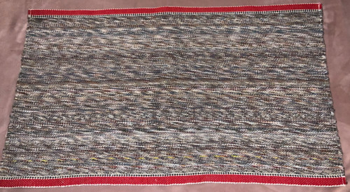 Vintage indoor rag rug - rag,