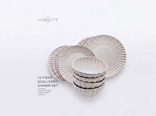 Homelife piece scalloped - 12,