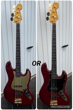 Fender MIJ Jazz Bass, upgraded neck, 1991, Maroon. Mods available. Stunning!