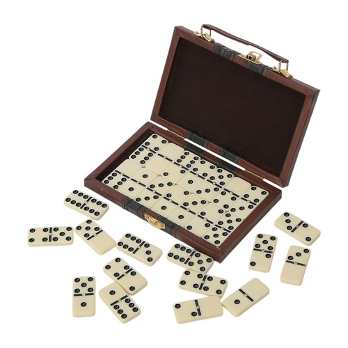 Double six dominos game - six,