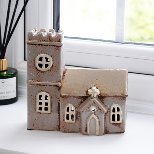 Norman church candle holder - candle,