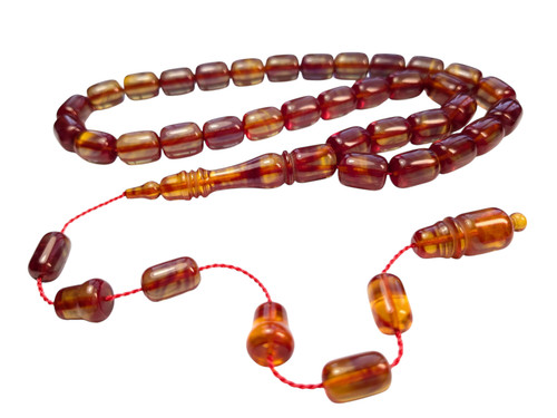 Turkish amberoid worry beads - amberoid,