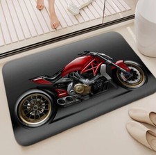 Ducati Racing Bath Mat Doormat  CAMPER VAN Rug Footpad Antislip  Garage