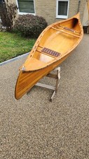 Hand-made pine Canadian canoe