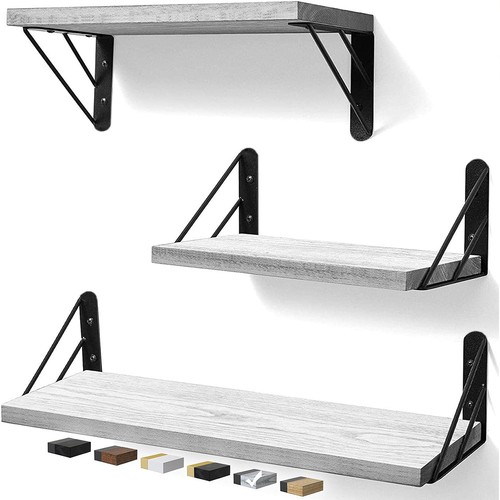 3pcs wood steel - 3pcs, wall