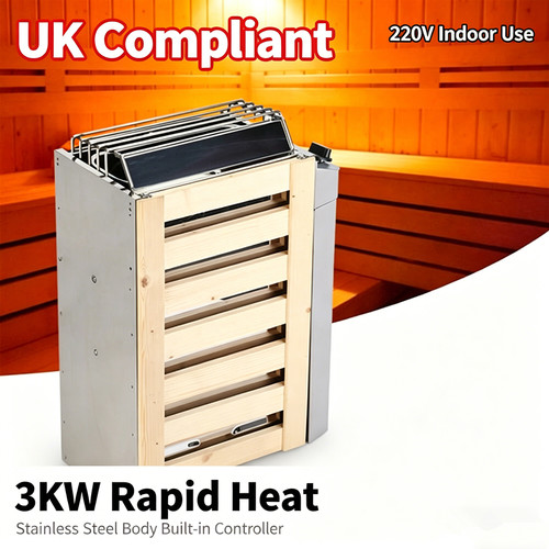 3kw 220v compliant sauna - uk,