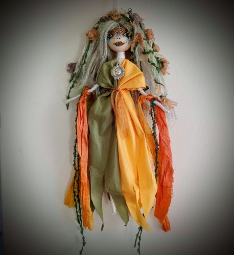 Forest witch doll - forest,