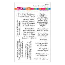 Stampendous Clear Stamps Christmas Blessings Sentiments SST-247