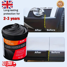Car Plastic Restorer Trim Polish Black Shine Reviver for Faded Bumpers & Panels
