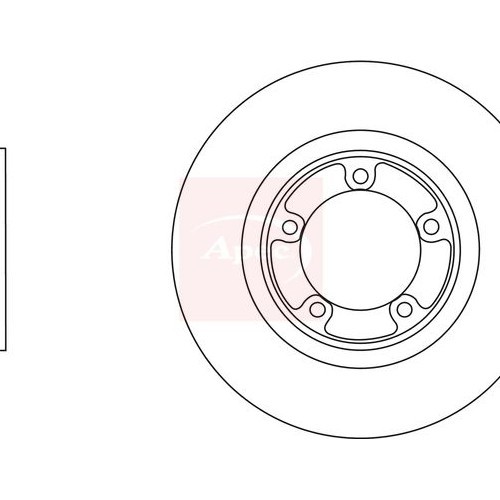 Apec brake disc dsk2888 - disc,