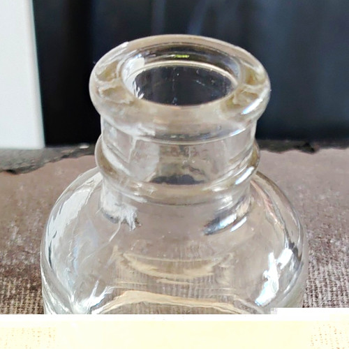 Small clear glass medicine - small,