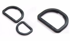BLACK PLASTIC D RINGS