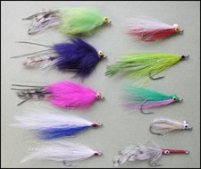 Bass Fishing Flies, 10 pack