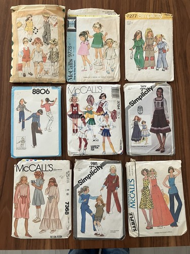 Vintage girl sewing - vintage, girl's