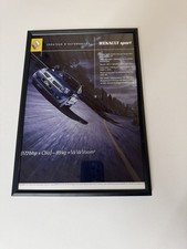 Framed Original Renault Clio Sport 172 Cup Magazine Advert Man Cave Wall Art