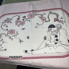 Vintage 1980s Pierrot the Clown Single Pillowcase 