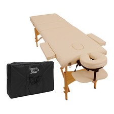 Inner Bliss Portable Massage Table - 2 Sections Wooden
