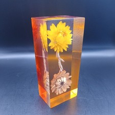 Vintage Retro Amber Faceted