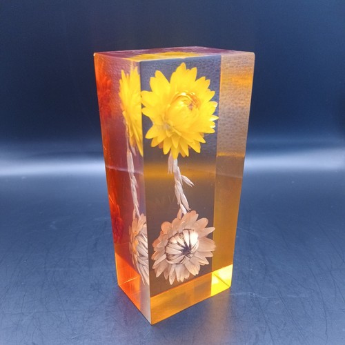 Vintage 1970s amber resin - vintage,