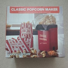 Global Gizmos 50900 1200W Hot Air Popcorn Maker - Red