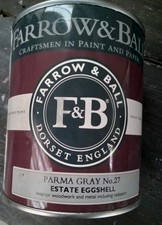 Farrow and Ball parma grey  Estate Eggshell F&B 750ml New 