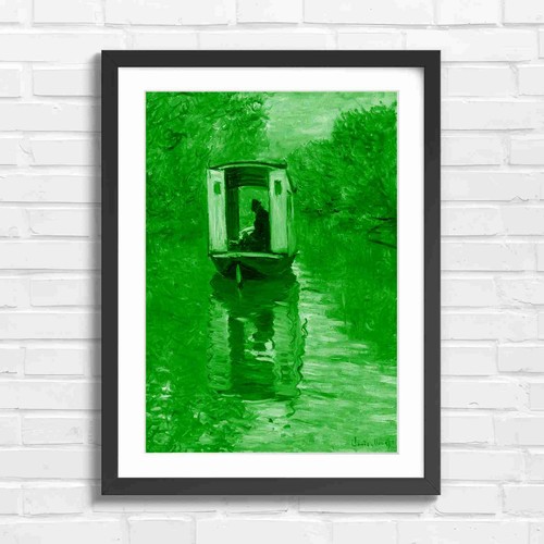 Impressionist barge boat - impressionist,